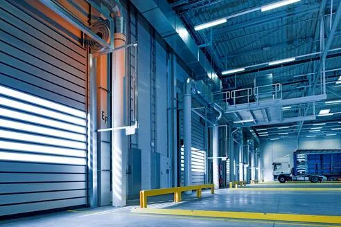 clean industrial warehouse